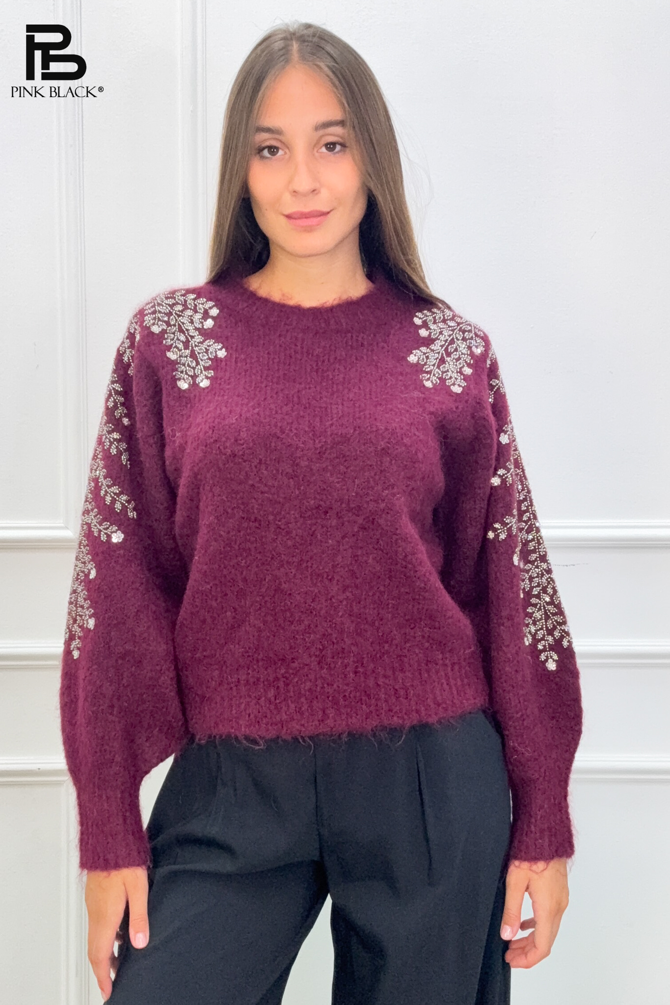 Fluffy Sequin Sweater