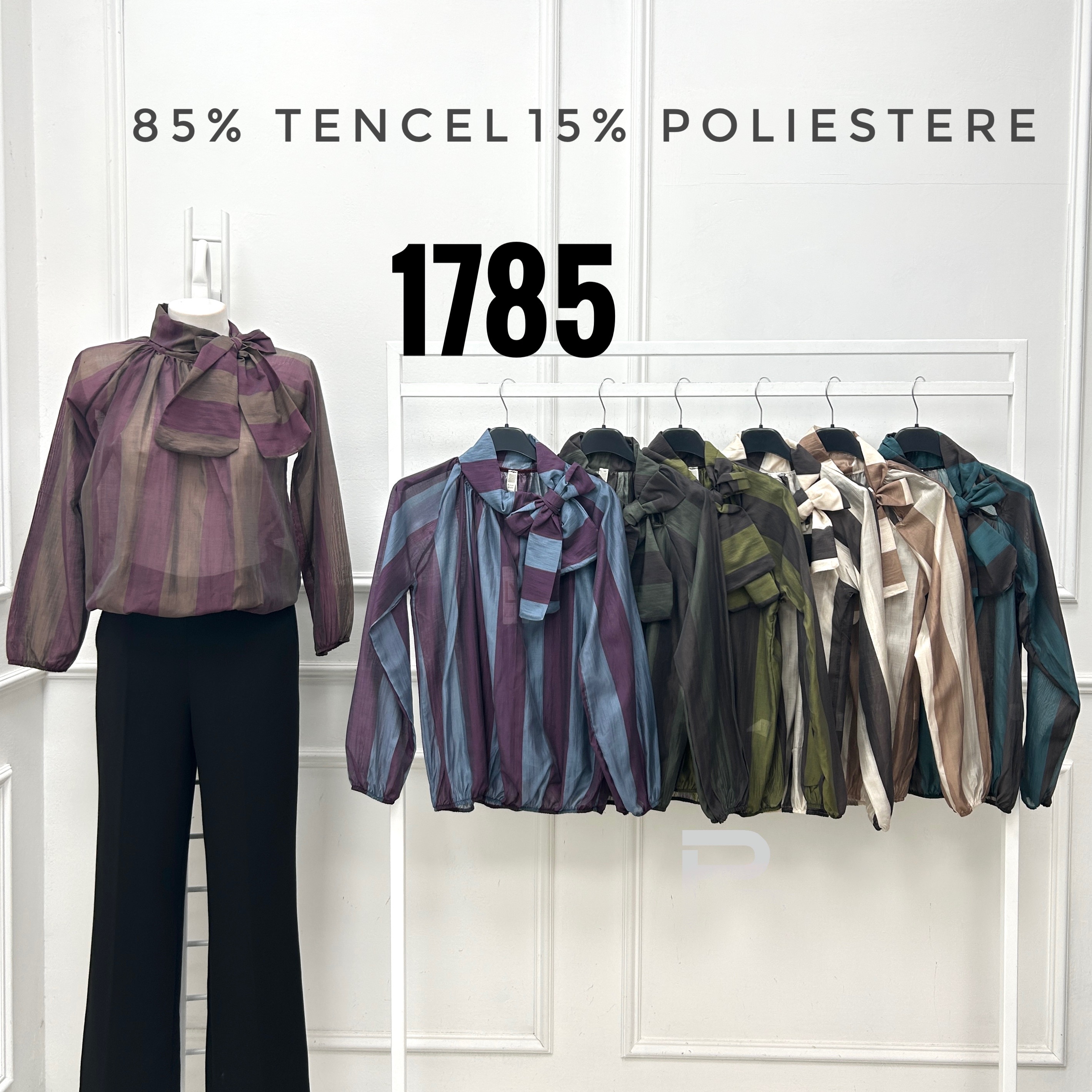 Relaxed Bow-Tie Blouse