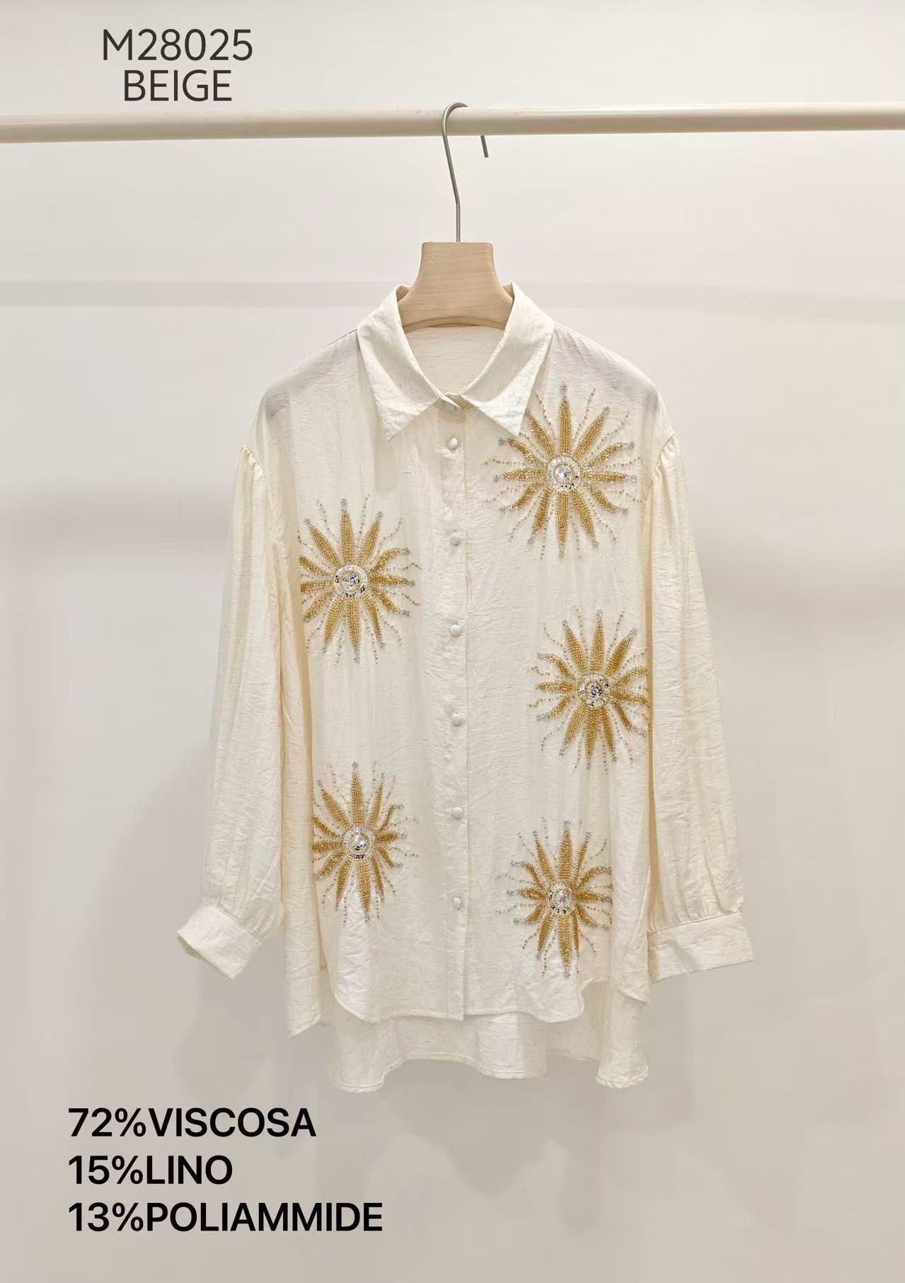 Relaxed Longline Shirt with Collar