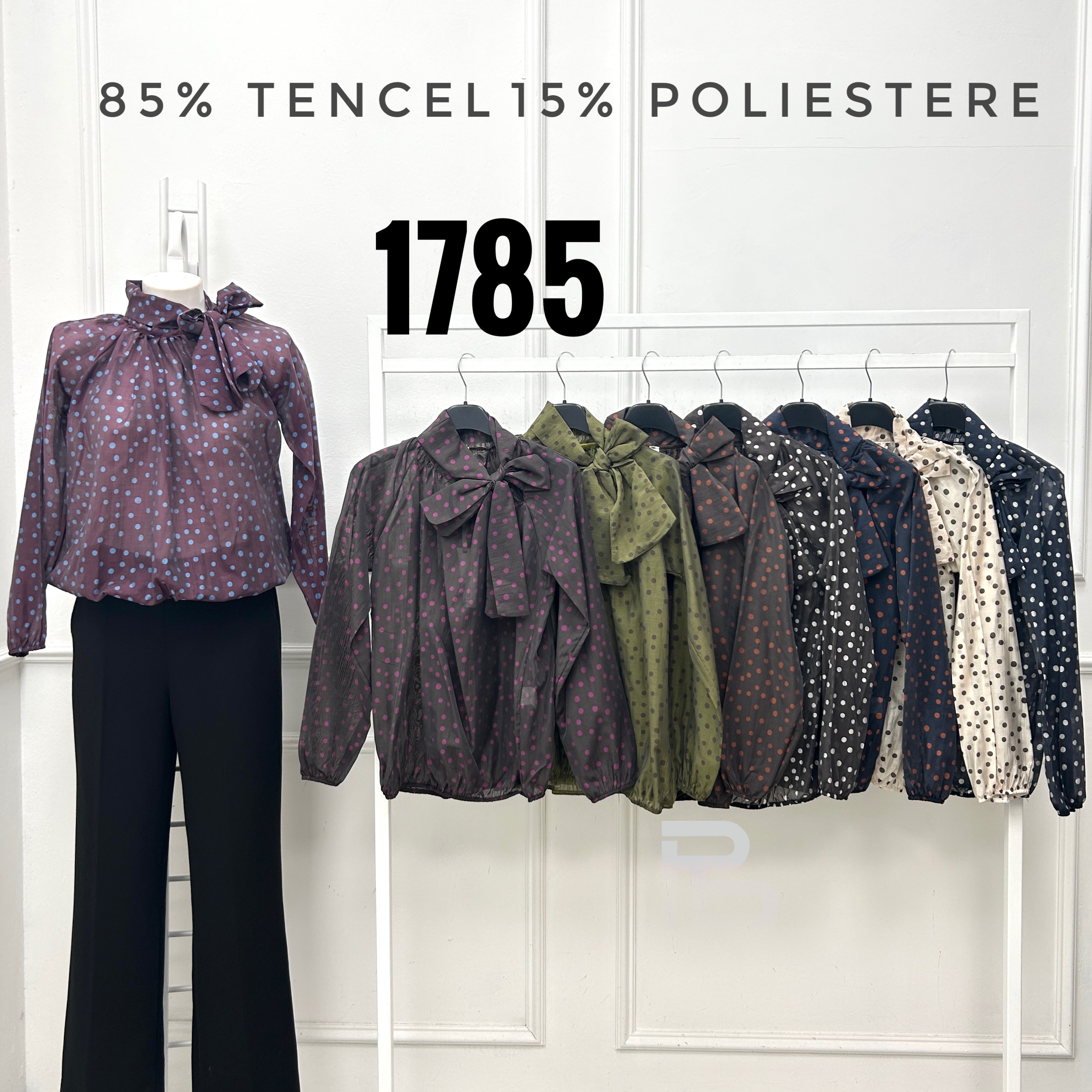 Bow-Tie Shirt Blouse
