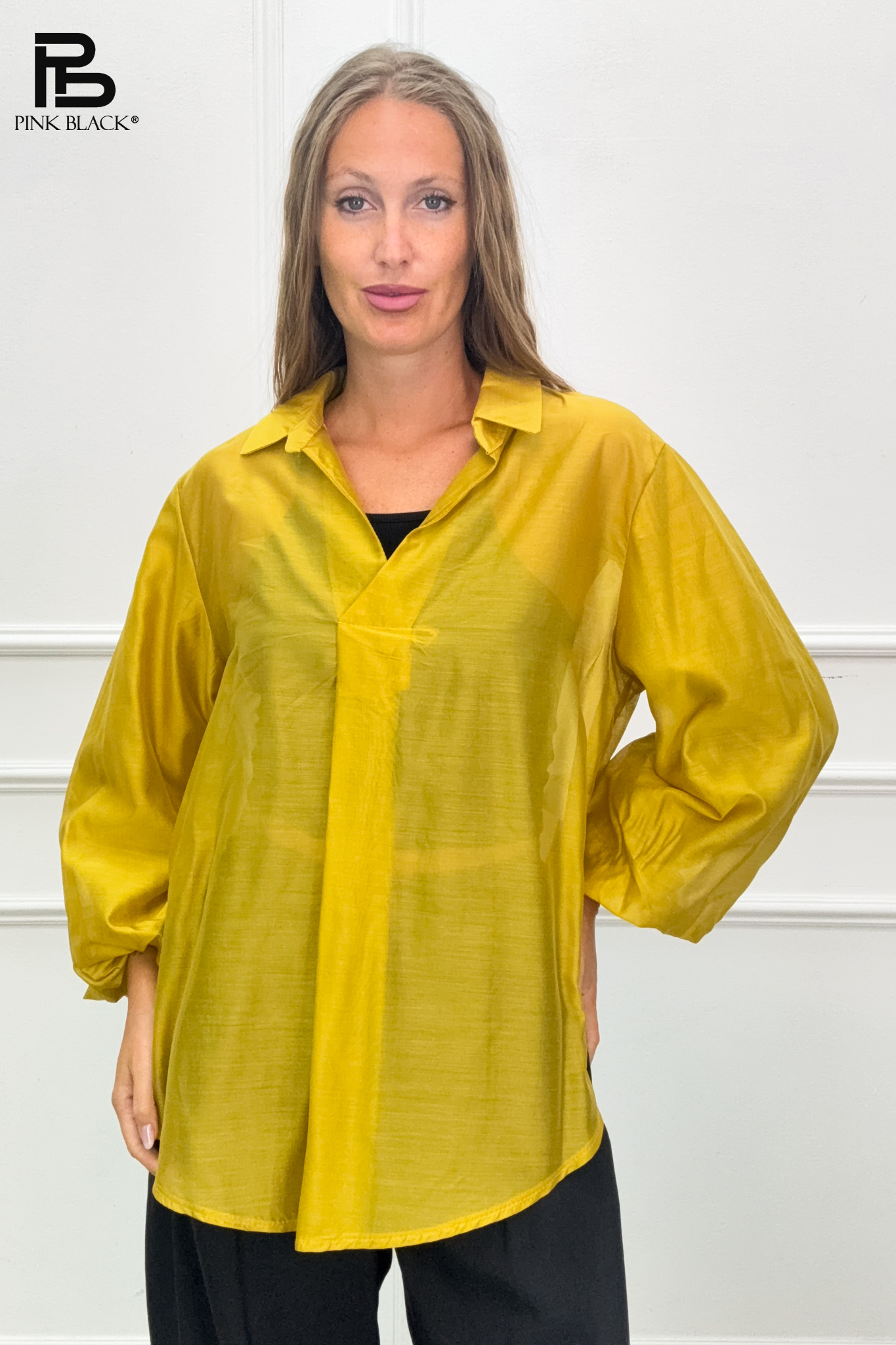 Oversized Shirt with Collar