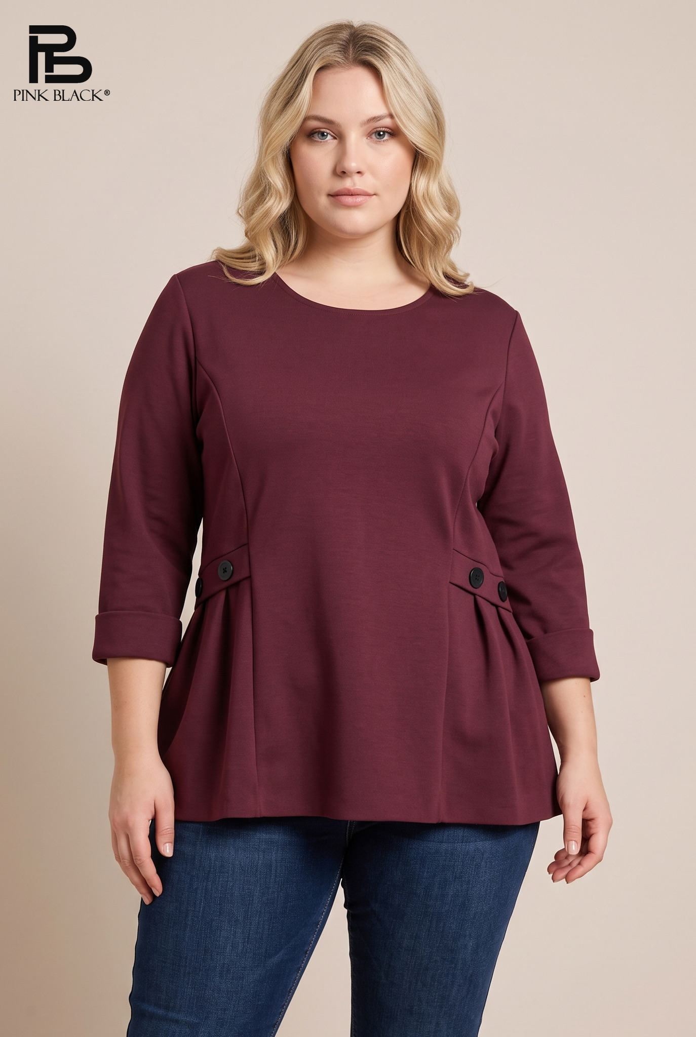 A-Line Blouse with Pleats