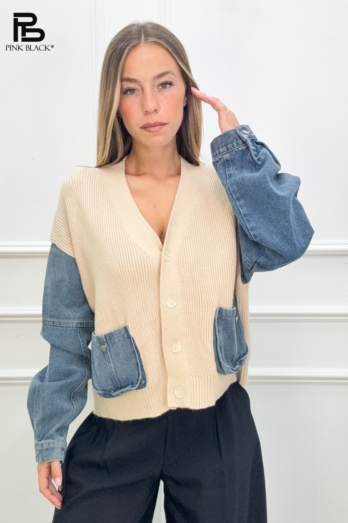 Relaxed Hip-Length Cardigan