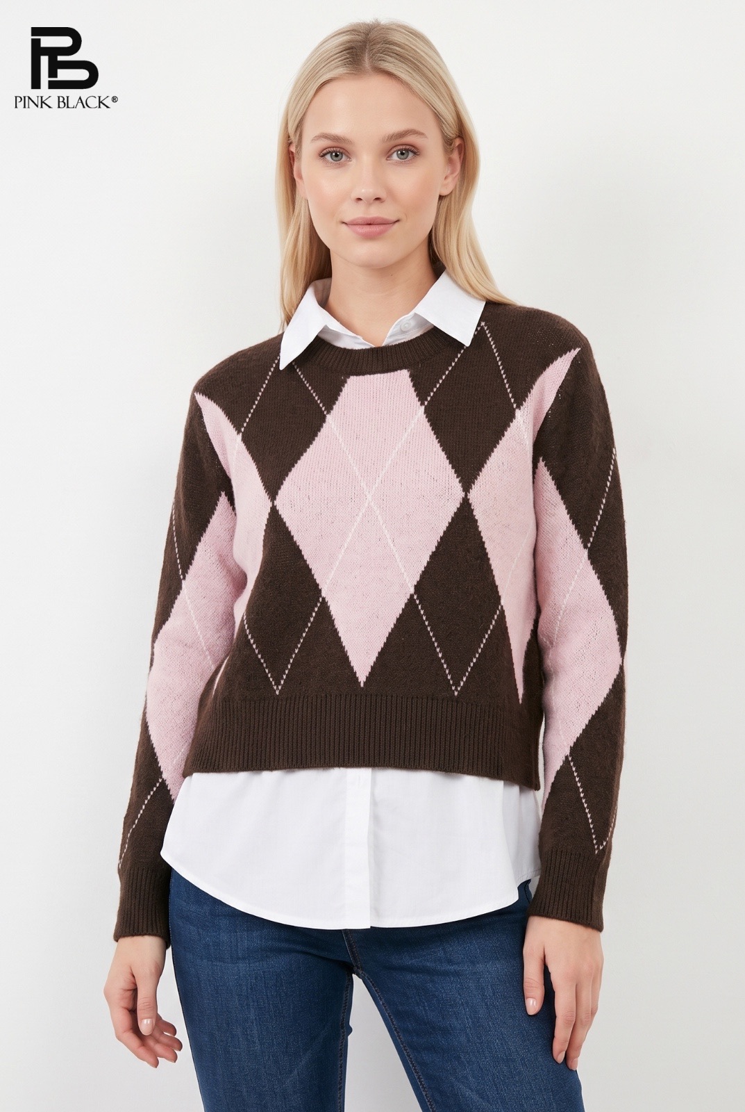 Geometric-Pattern Sweater