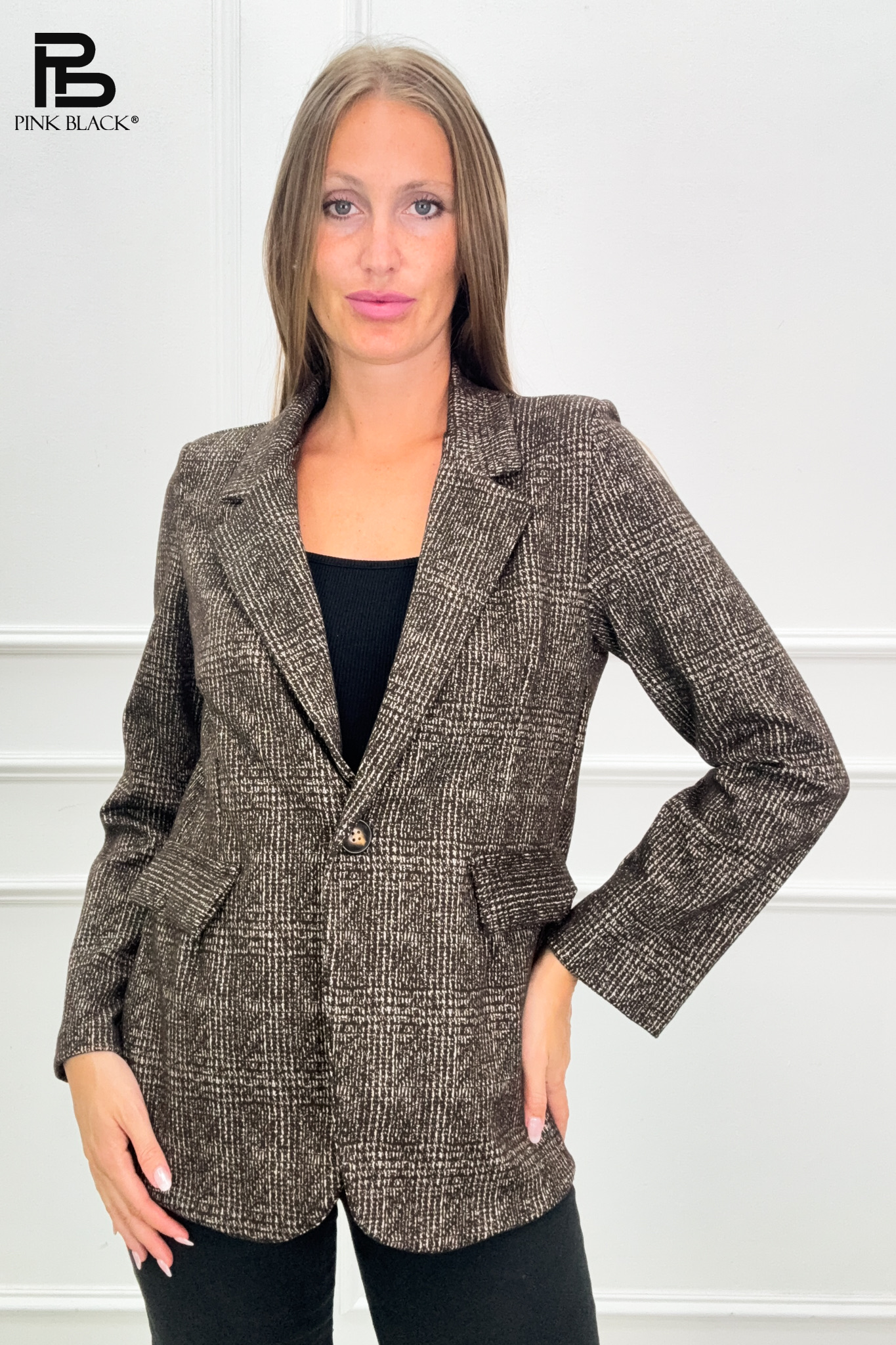 Checked Tailored Blazer