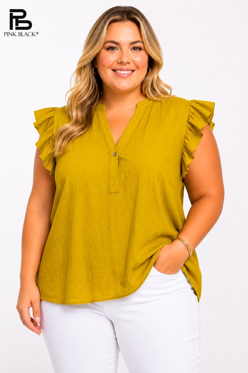 Relaxed Ruffle Blouse