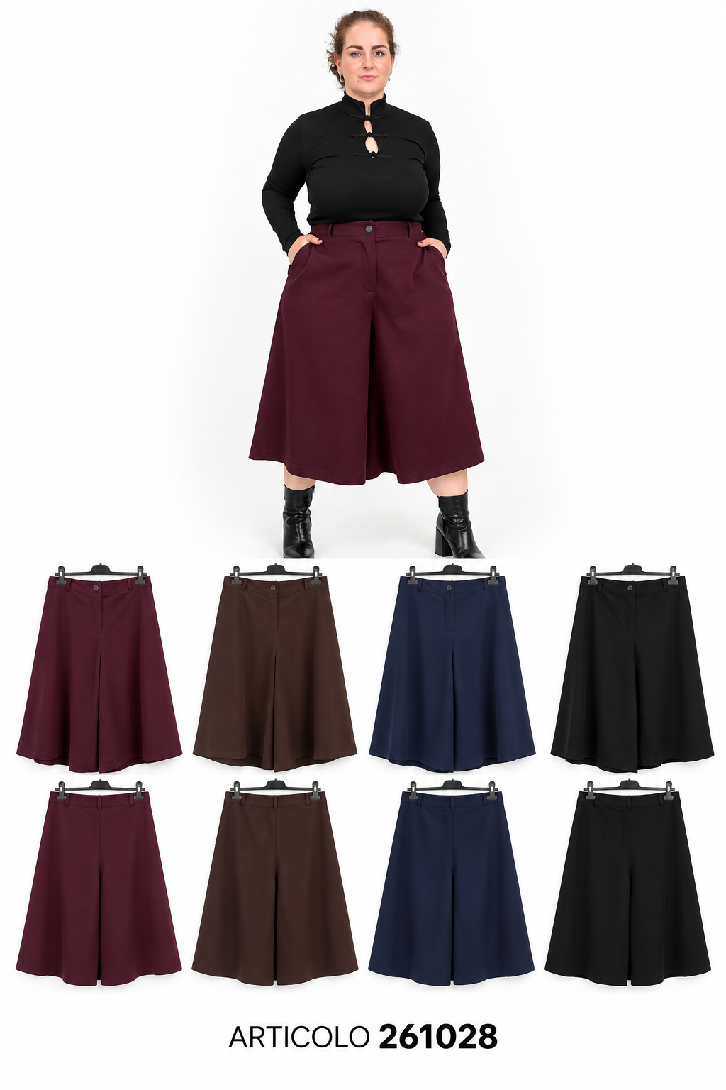 Light-Stretch Straight Trousers