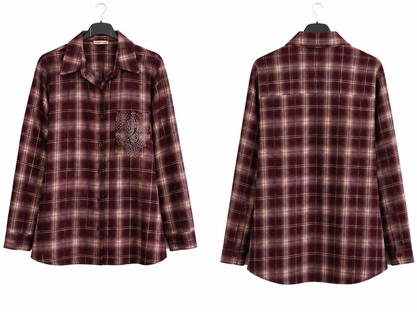 Relaxed Shirt with Stud Detailing