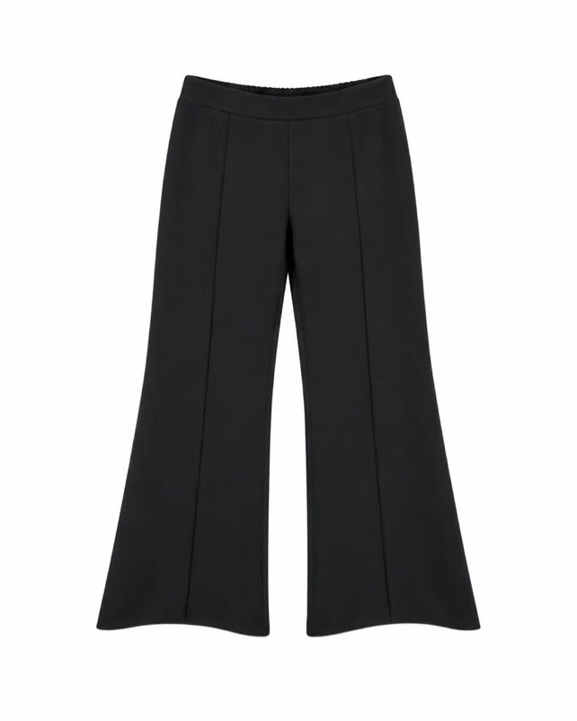 High-Waist Flared Trousers
