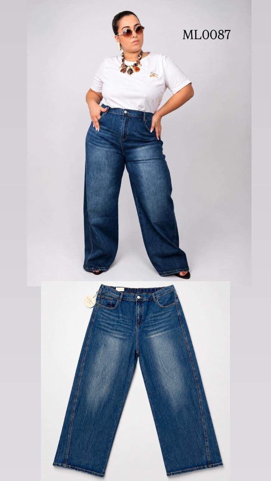 High‑Waist Wide‑Leg Trousers