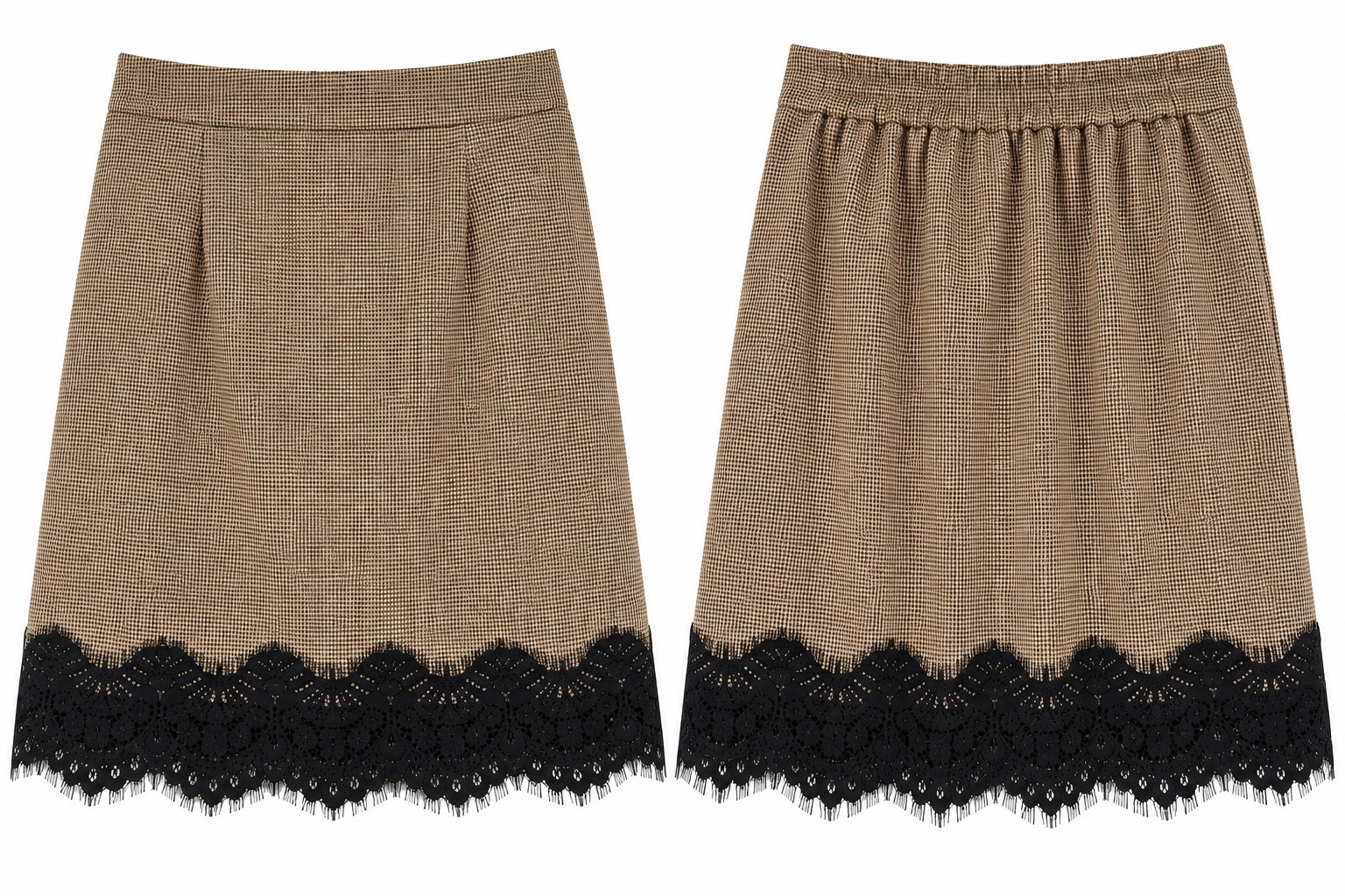 A-line Mini Skirt with Lace