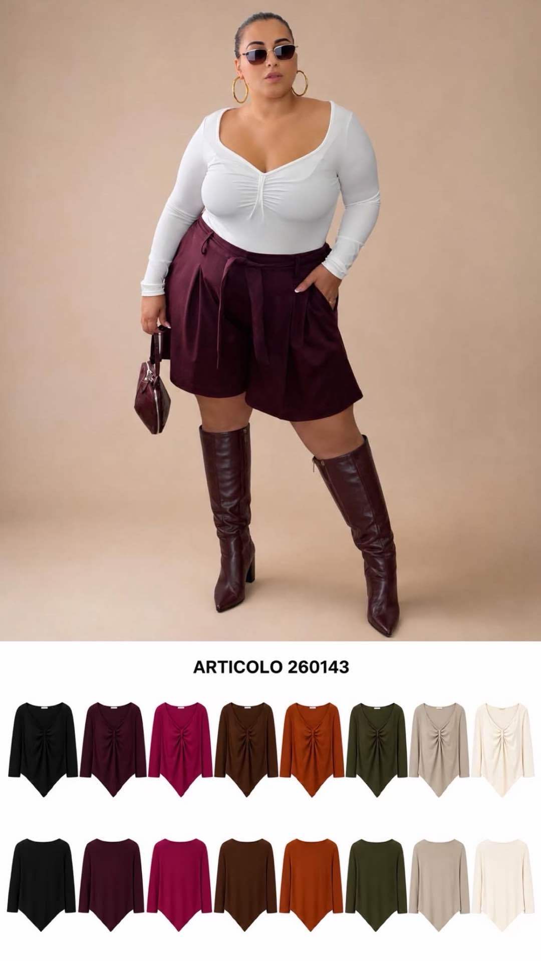 Longline Ruched Jersey Top