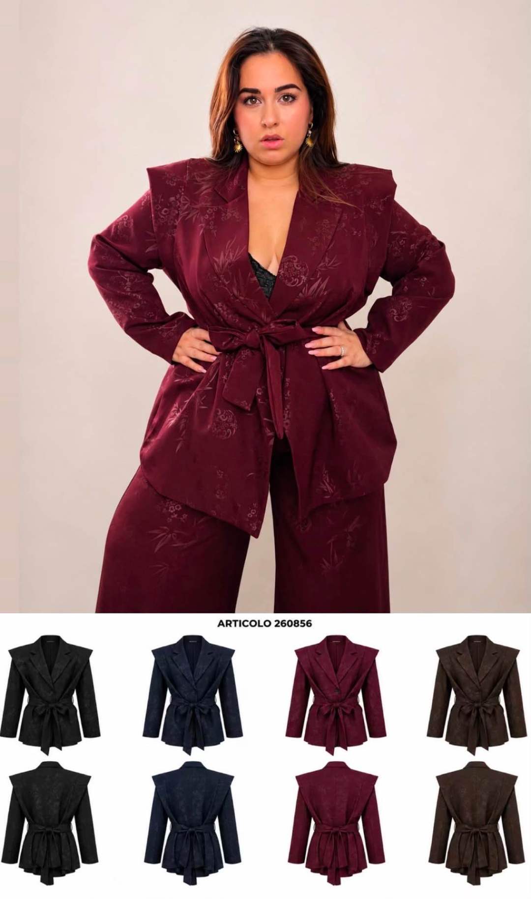 Waist-Defined Belted Jacket