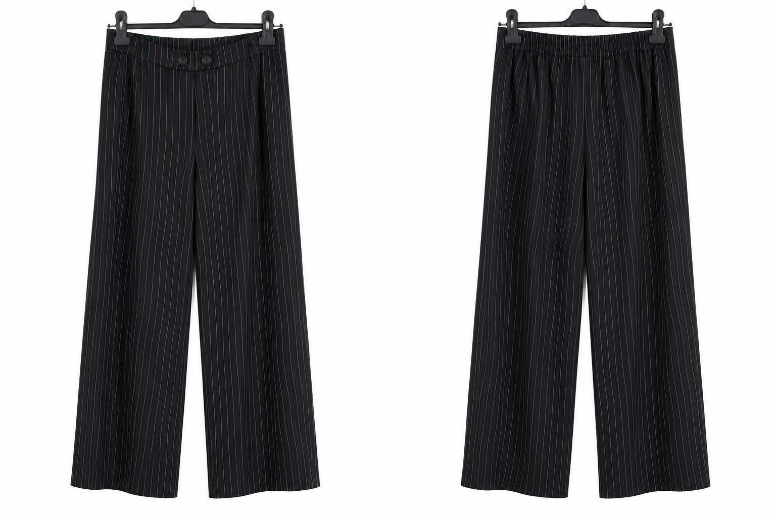 High-Waisted Palazzo Trousers