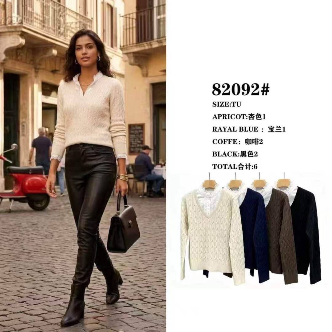 Lace-Trim Sweater