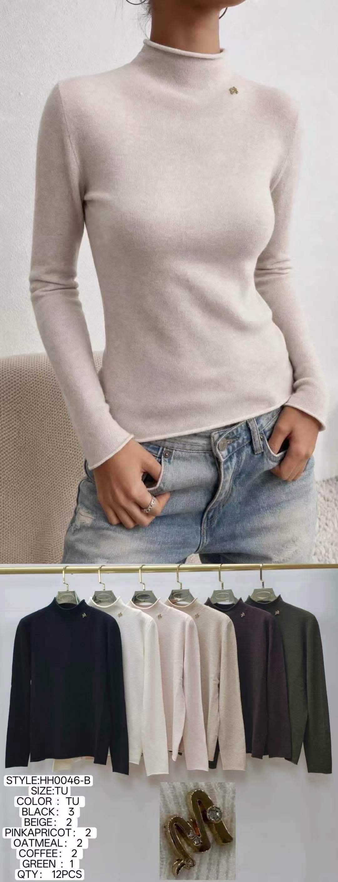 Slim-Fit Mock Neck Sweater