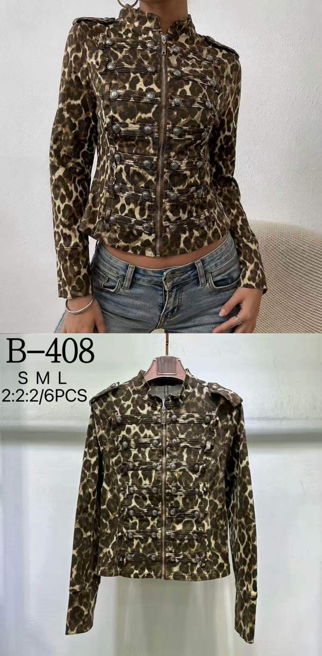 Fitted Jacket with Stand Collar