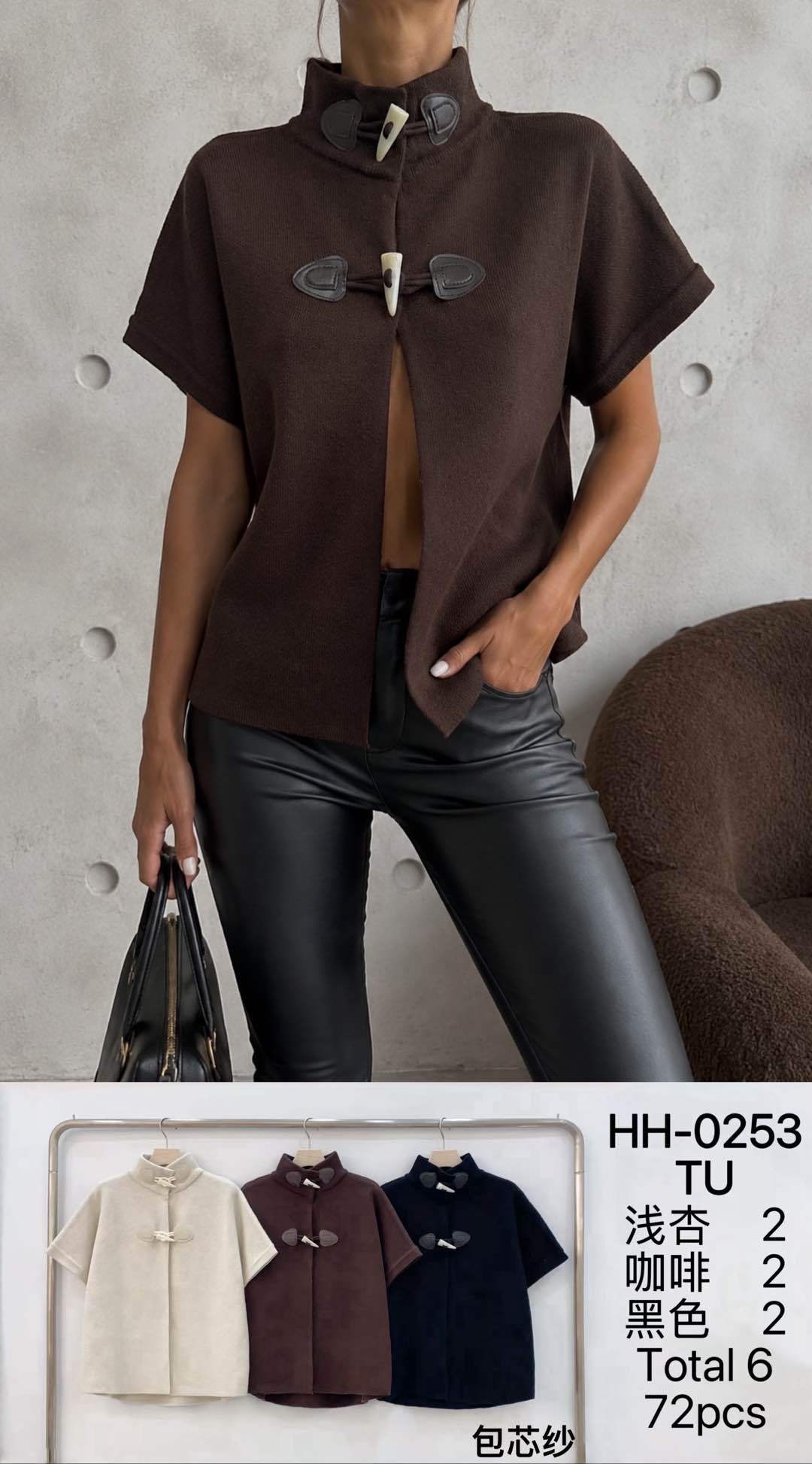 Half-Turtleneck Knit Top