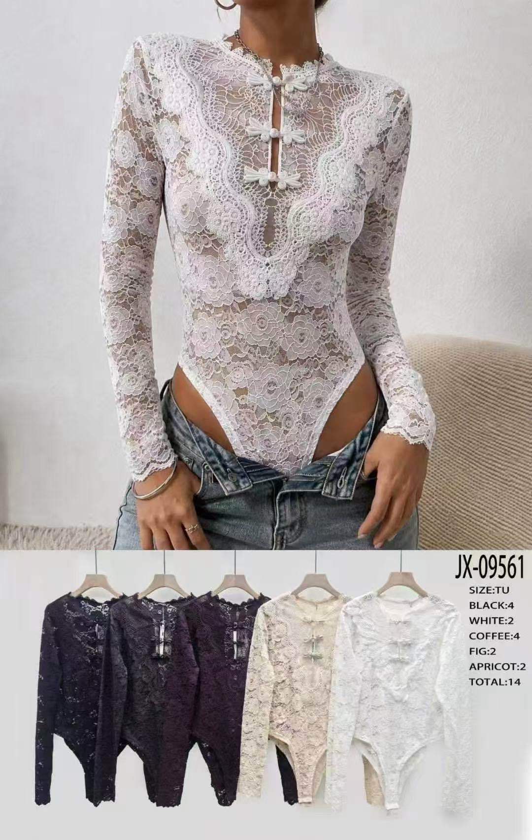Lace Top with Peter Pan Collar