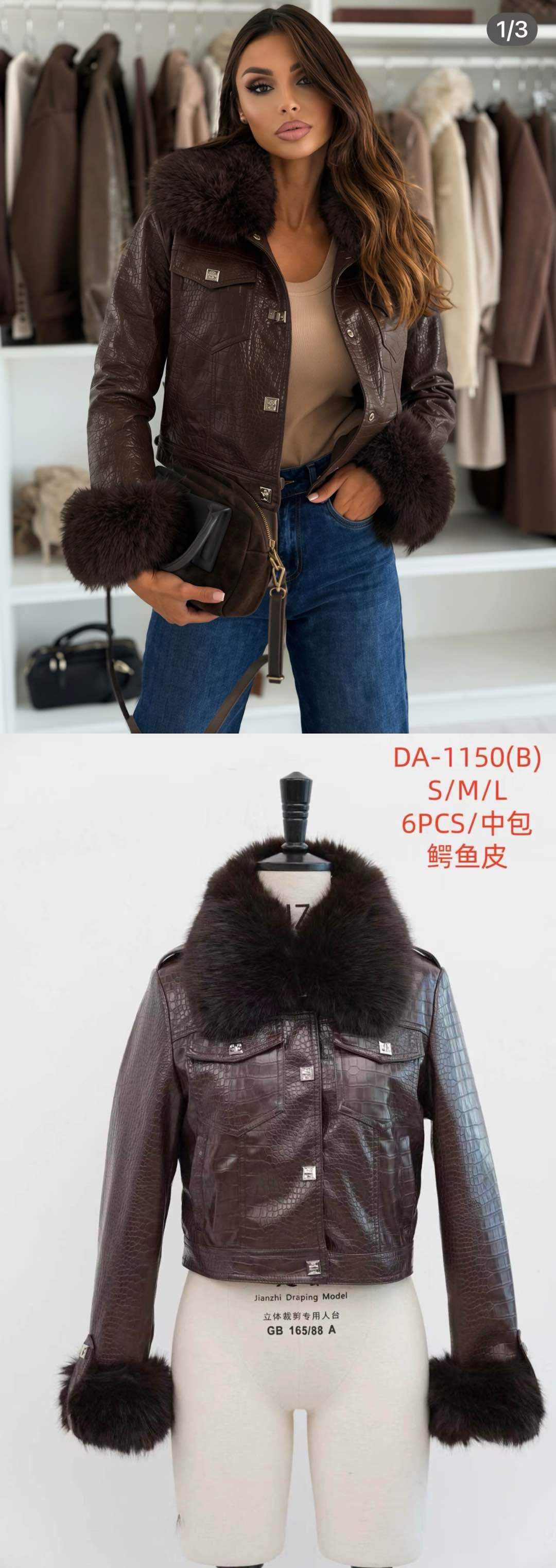 Fitted Jacket with Faux-Fur Collar
