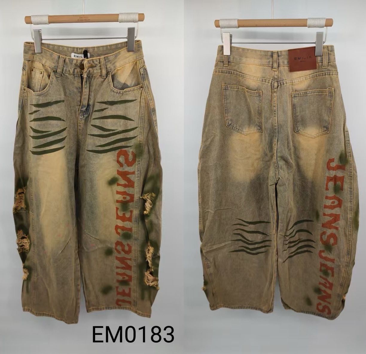 Cropped Wrap Jeans