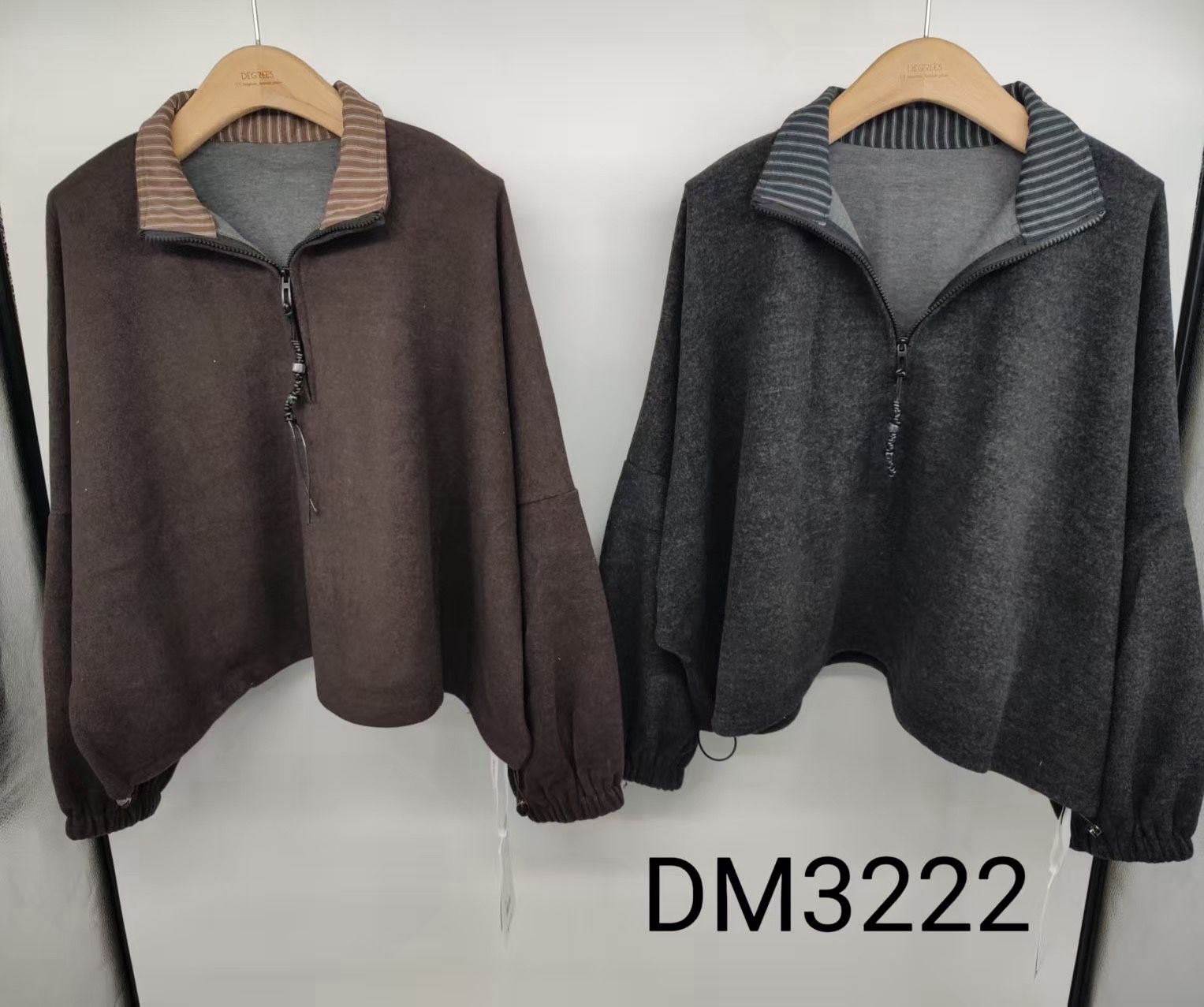 Relaxed Half‑Zip Sweatshirt