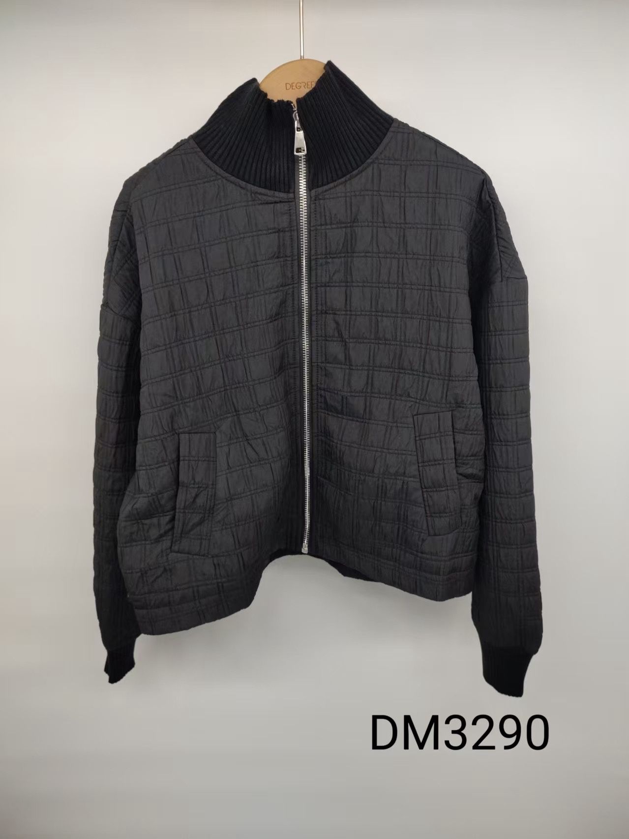 Quilted Jacket with Stand Collar
