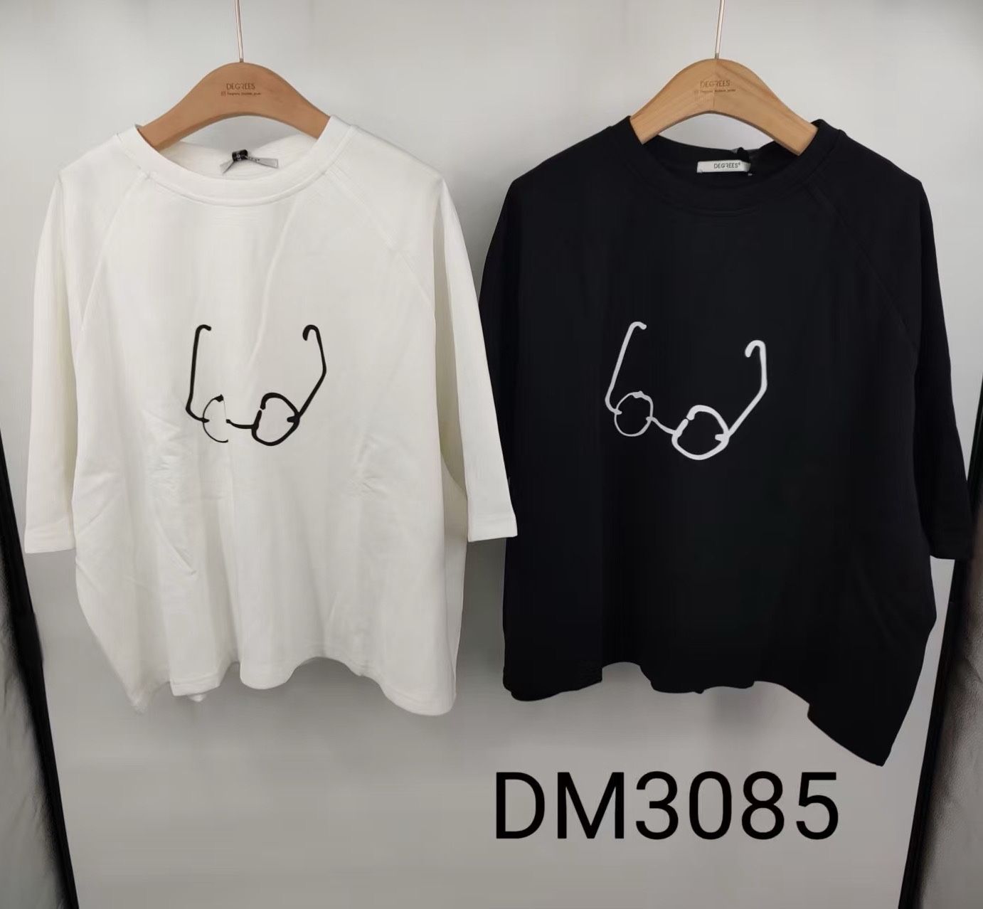 Relaxed 3/4 Raglan T‑Shirt