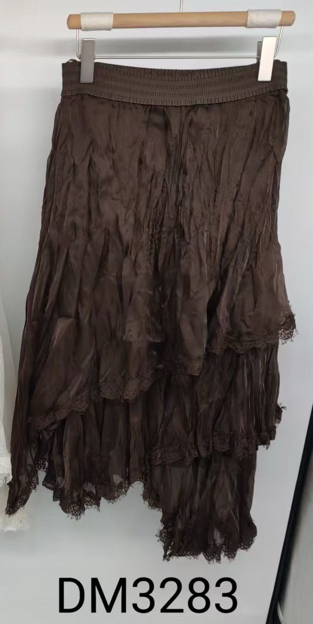 Midi Skirt with Flounced Layers