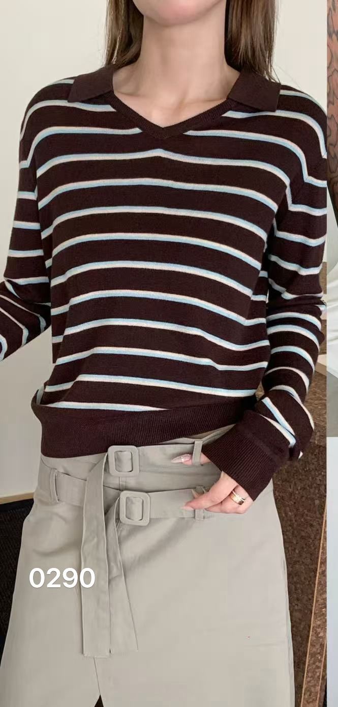 Polo-Collar Sweater