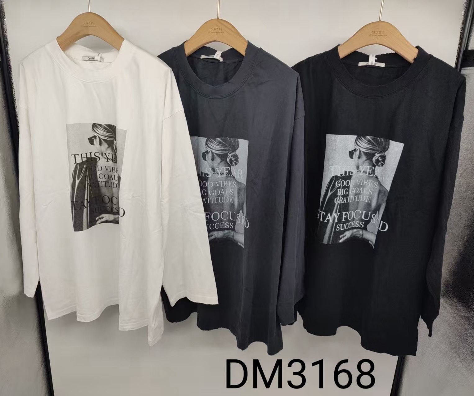 Oversize Longsleeve T‑Shirt with Print