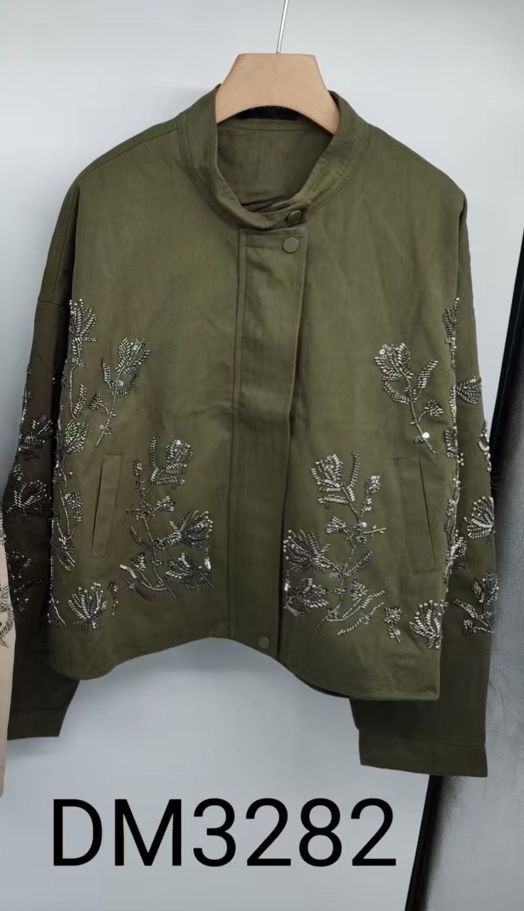Short Jacket with Stand-Up Collar