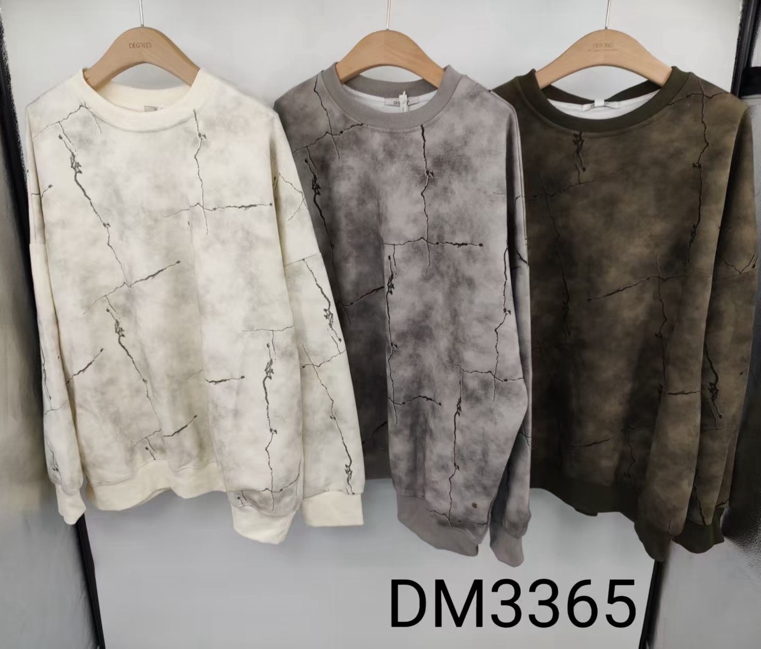 Marbled Oversize Sweatshirt