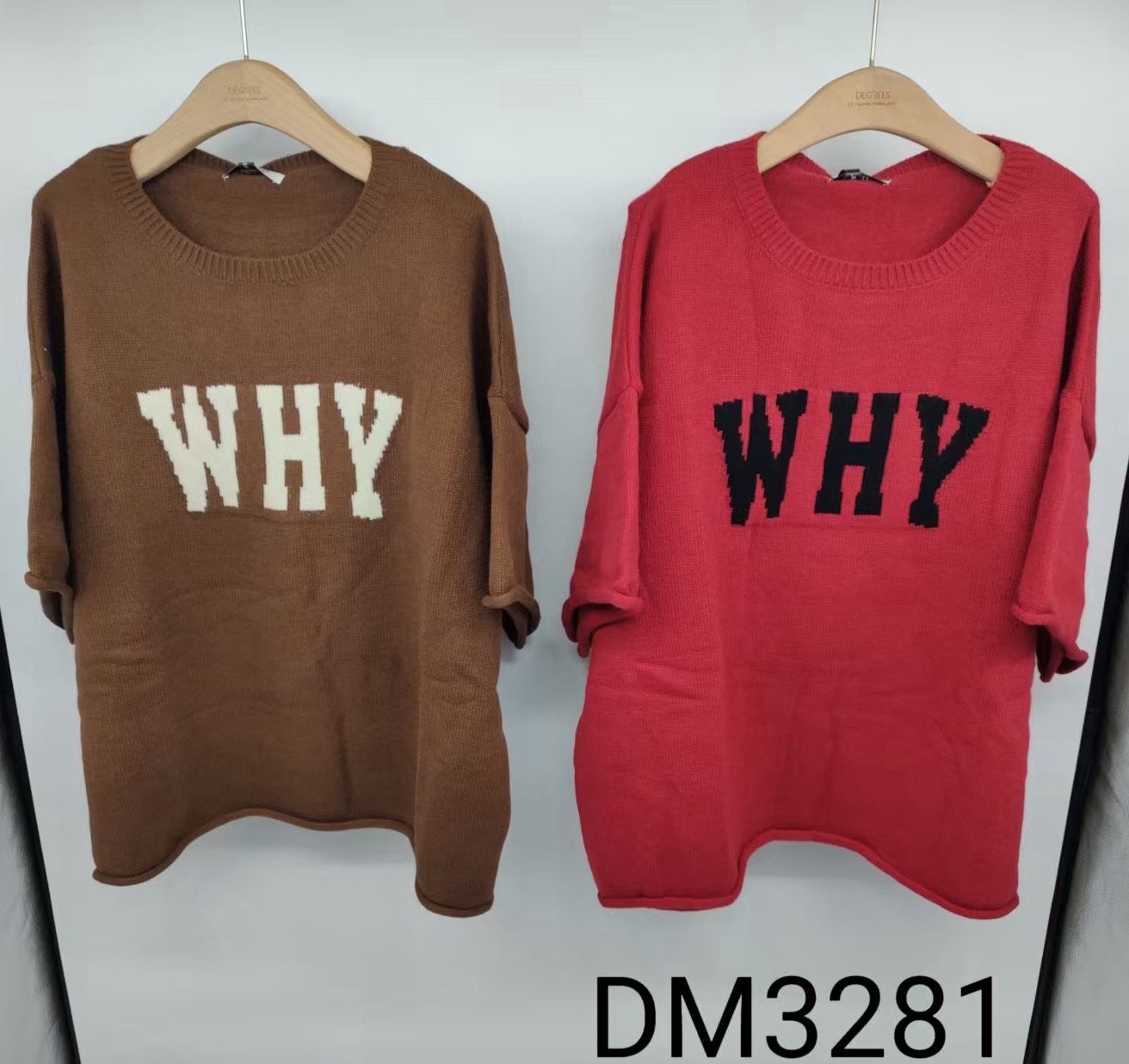 Oversized Sweater with Slogan