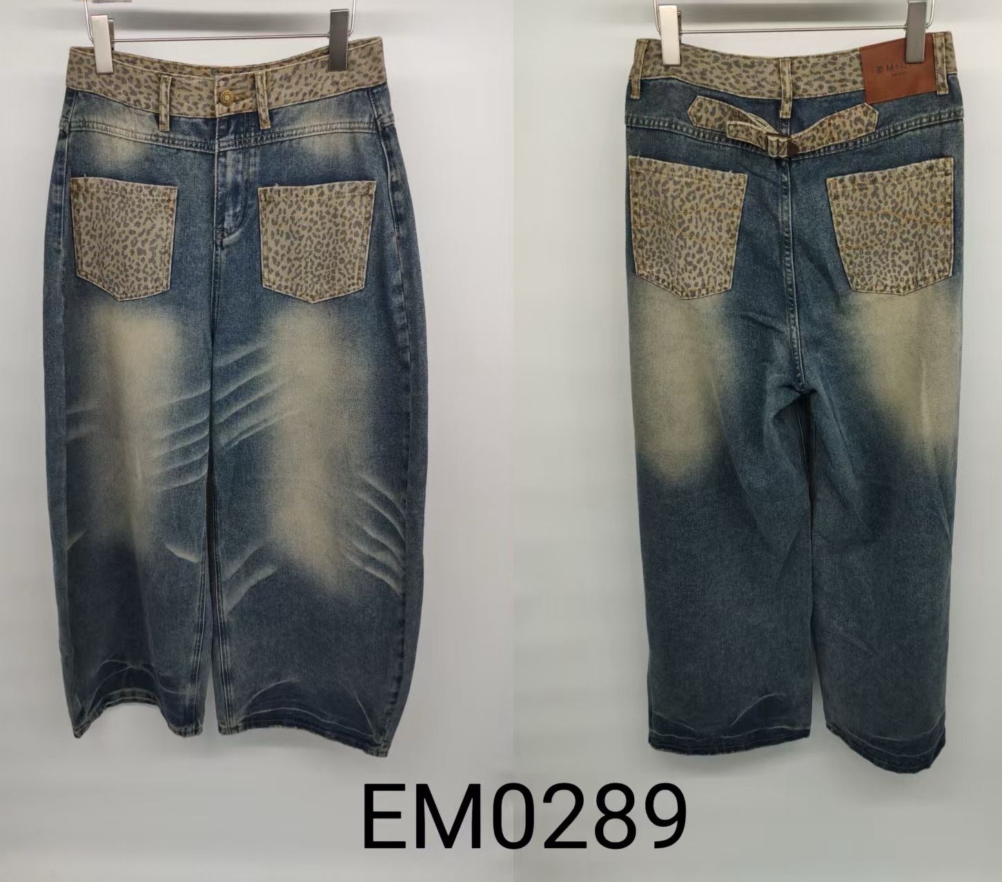 High‑Waist Wide‑Leg Jeans