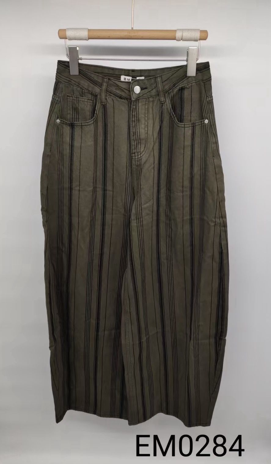 Straight Striped Trousers
