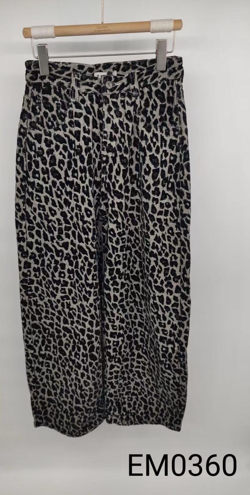 High-Waist Straight Trousers