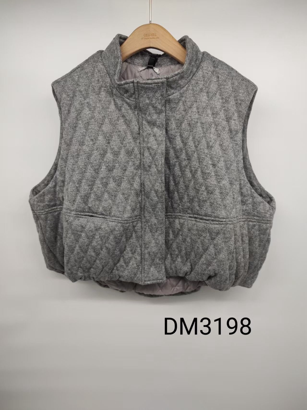 Oversized Sleeveless Mock-Neck Vest
