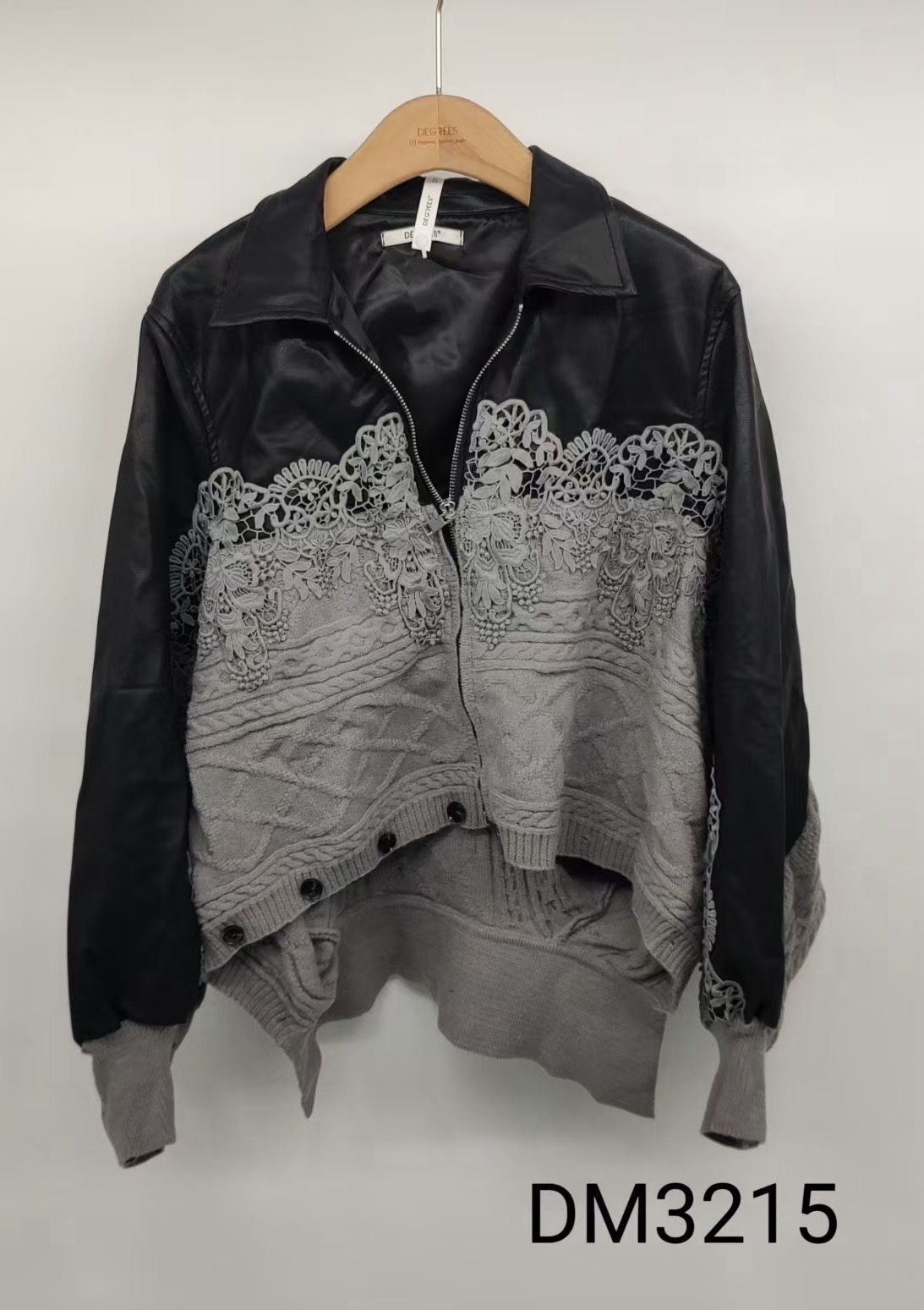 Embroidered-Panel Jacket