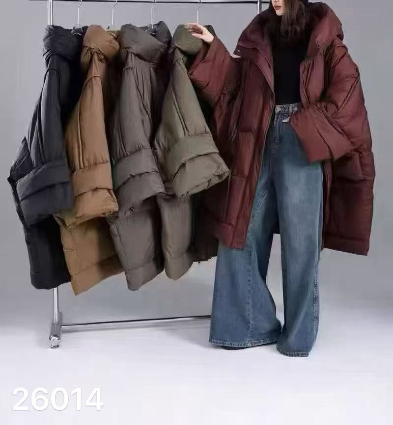 Oversized Coat with High Collar