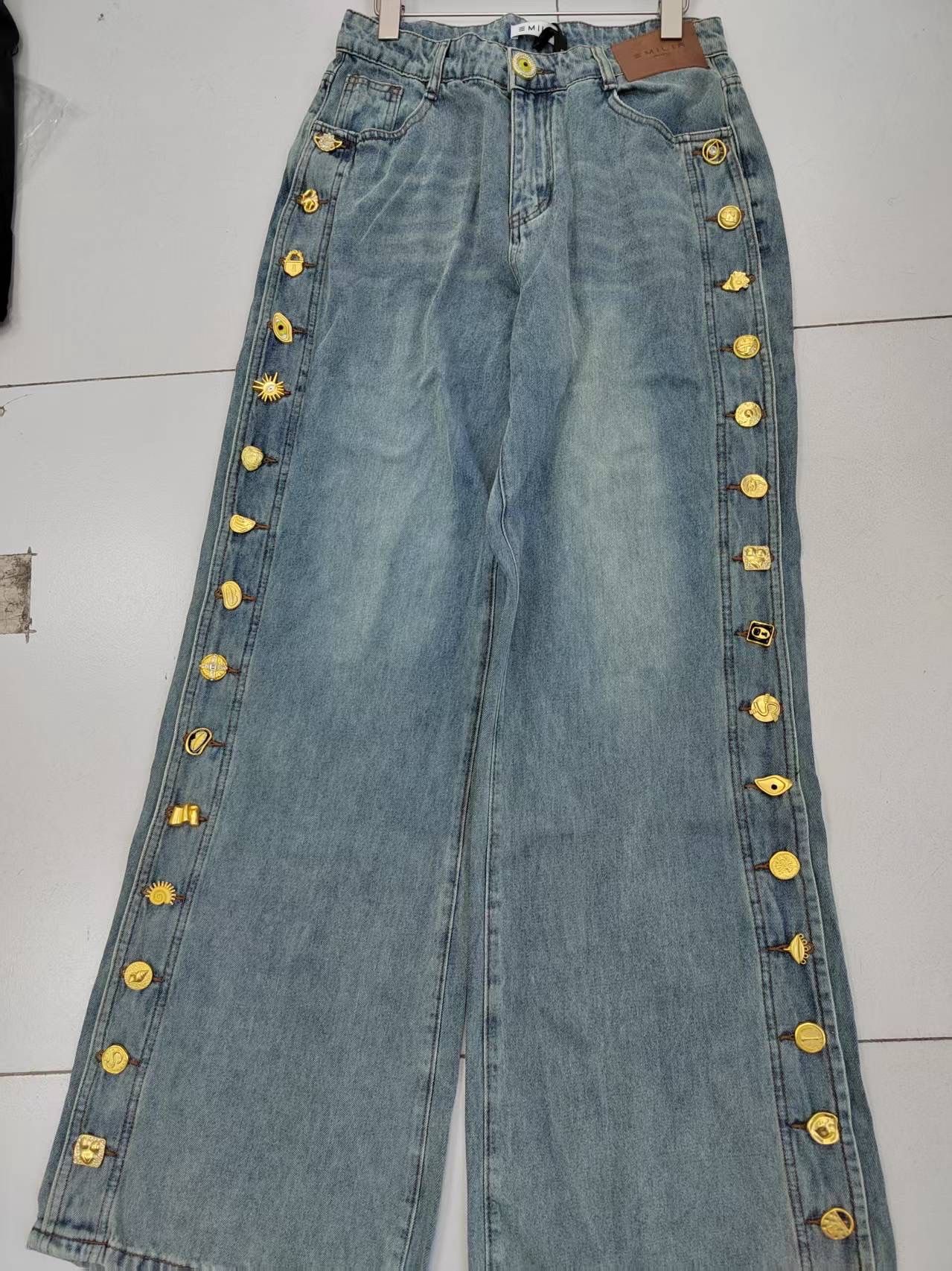 High-Rise Straight Jeans