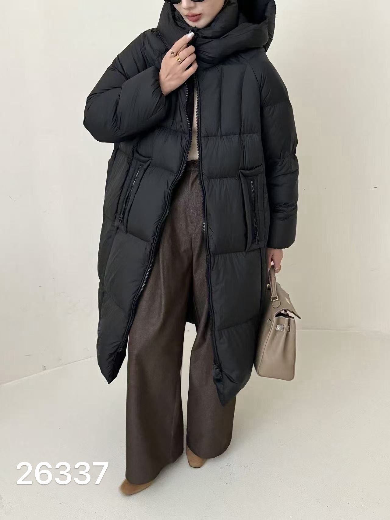 Quilted Hooded Coat