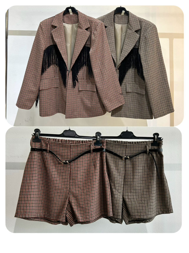 Short Jacket and Shorts Set