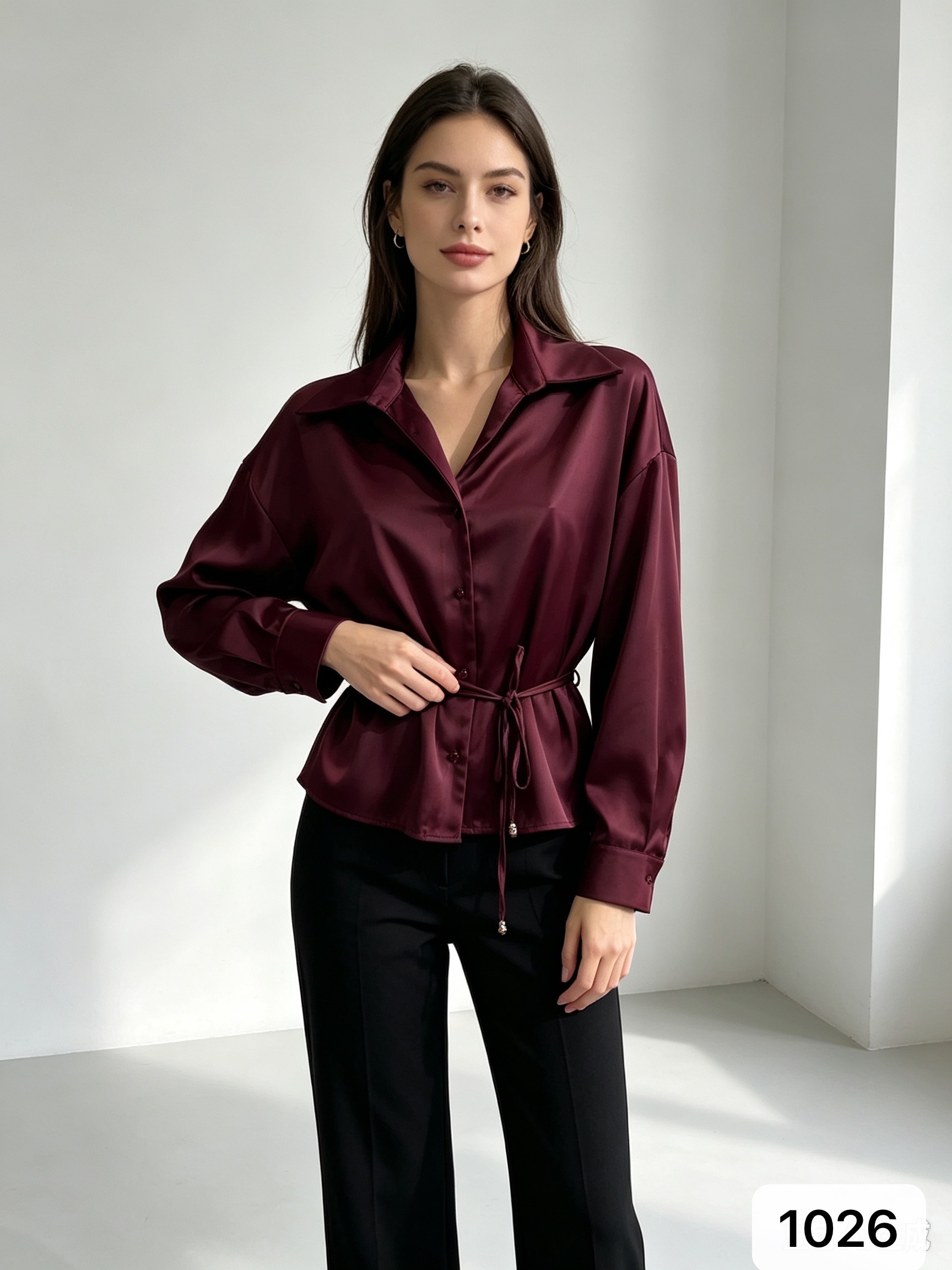 Relaxed Tie-Waist Shirt