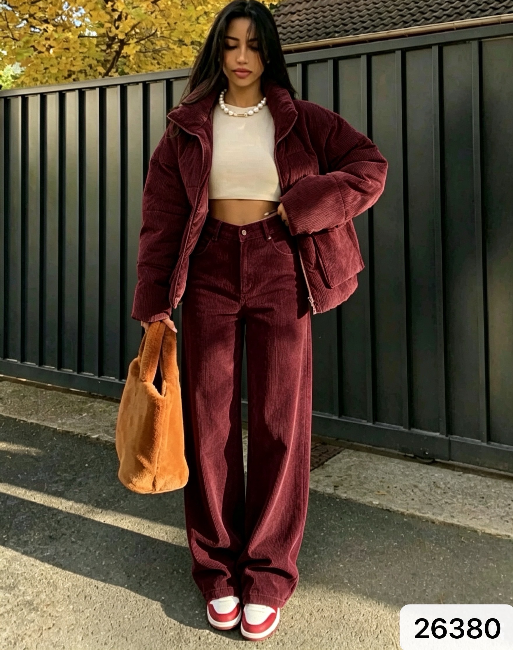 High‑Waist Wide‑Leg Trousers