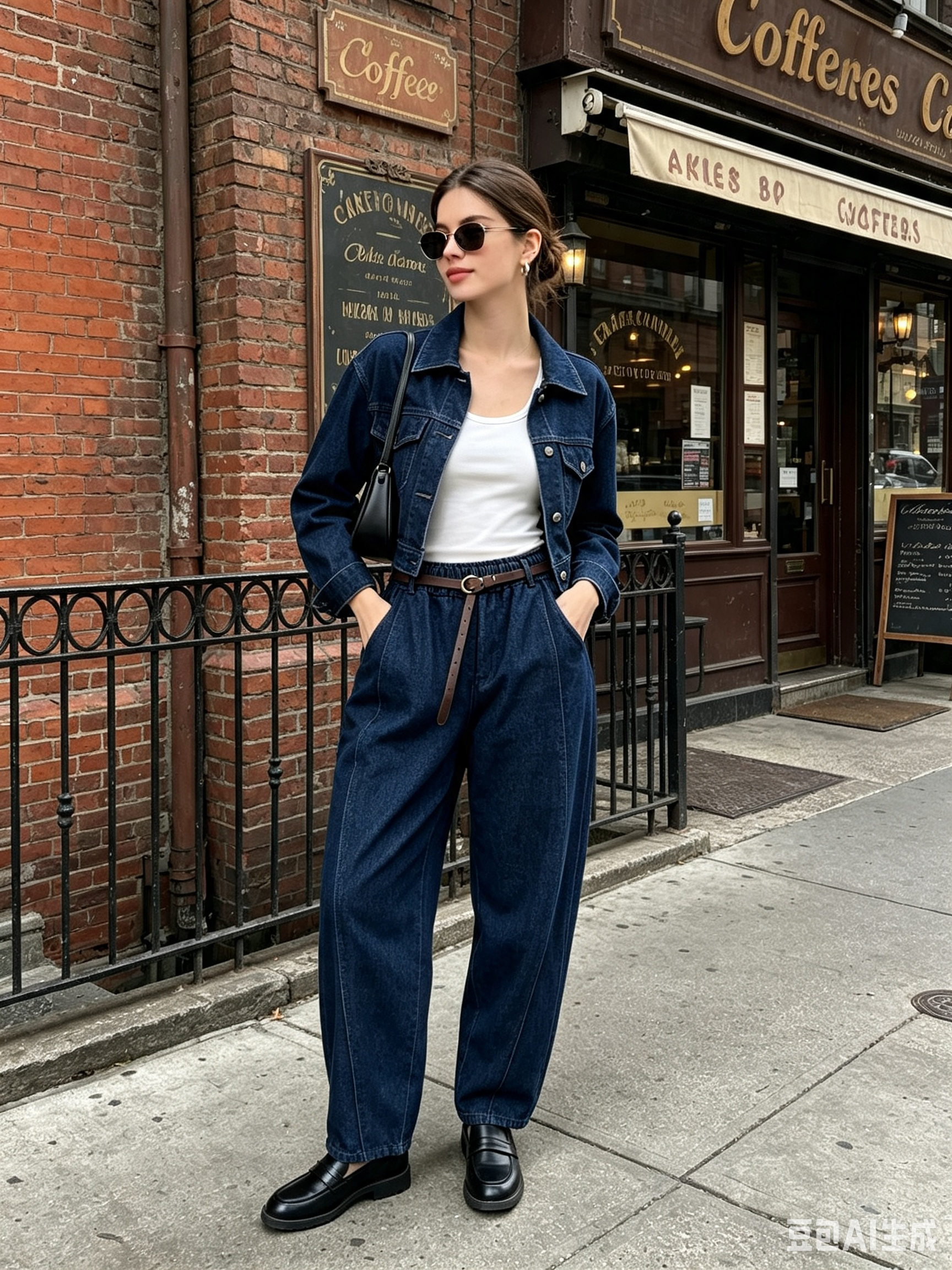 High‑Waist Balloon Trousers
