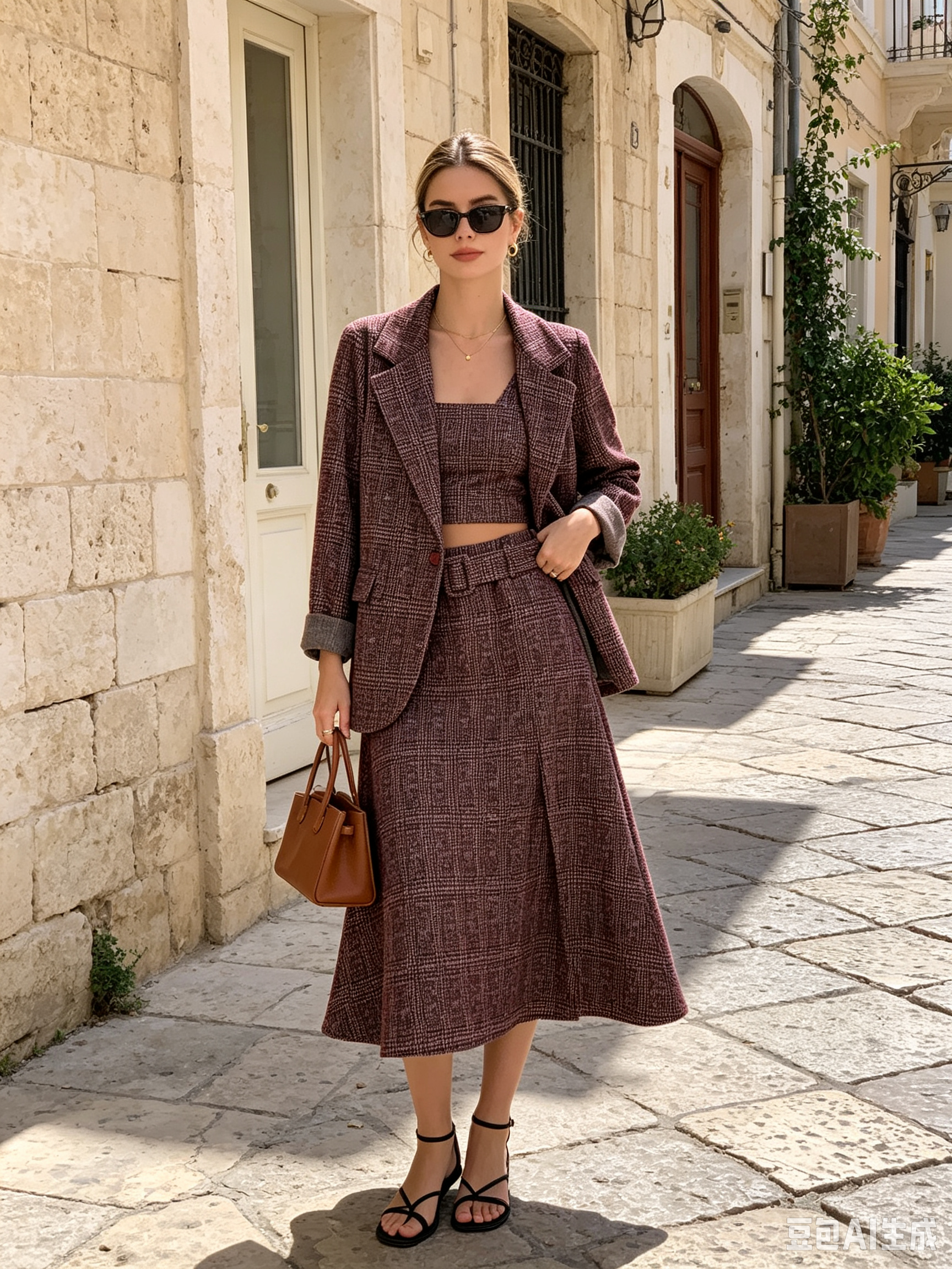 Tailored Check Blazer