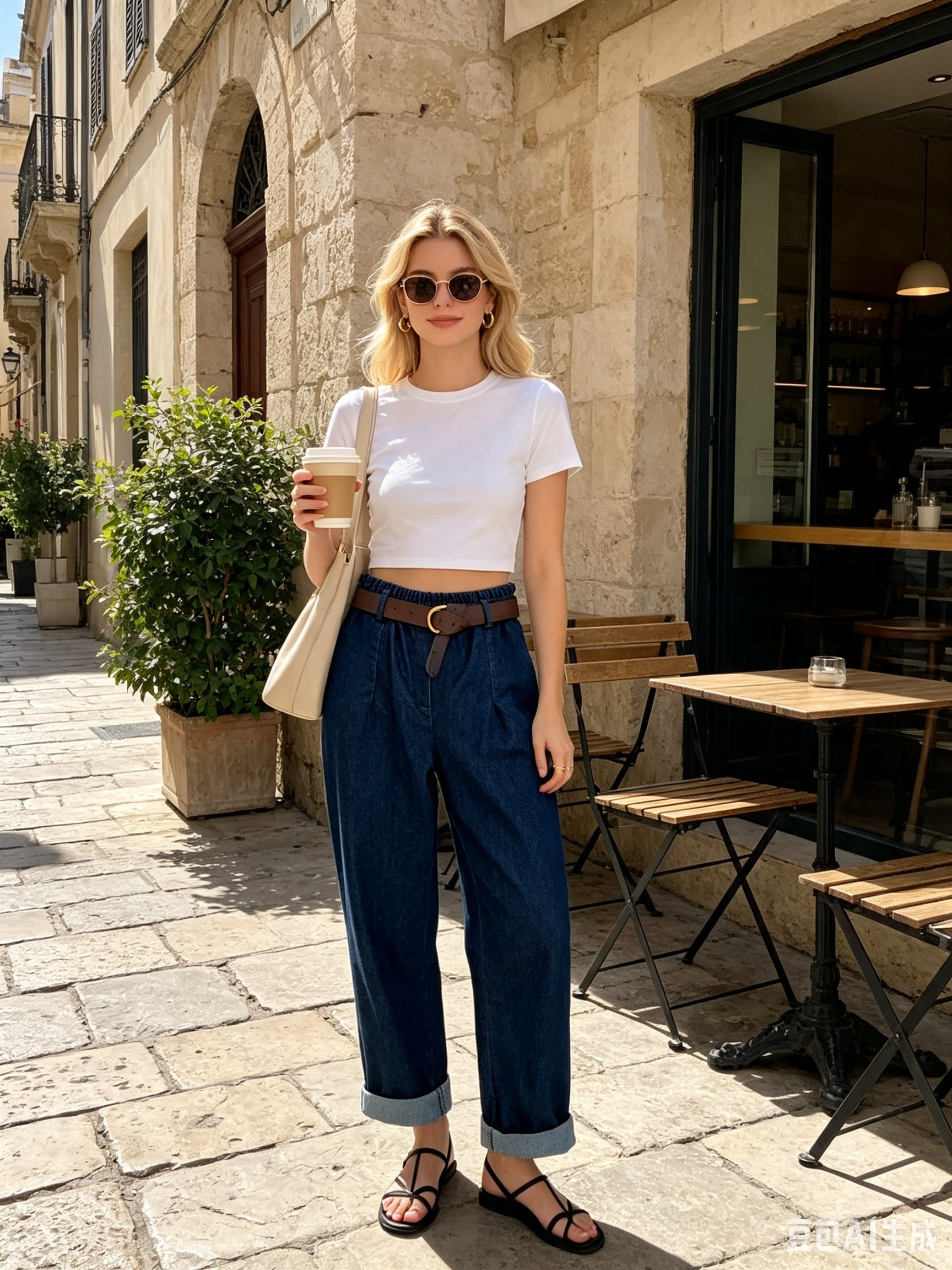 Relaxed Ankle-Length Trousers