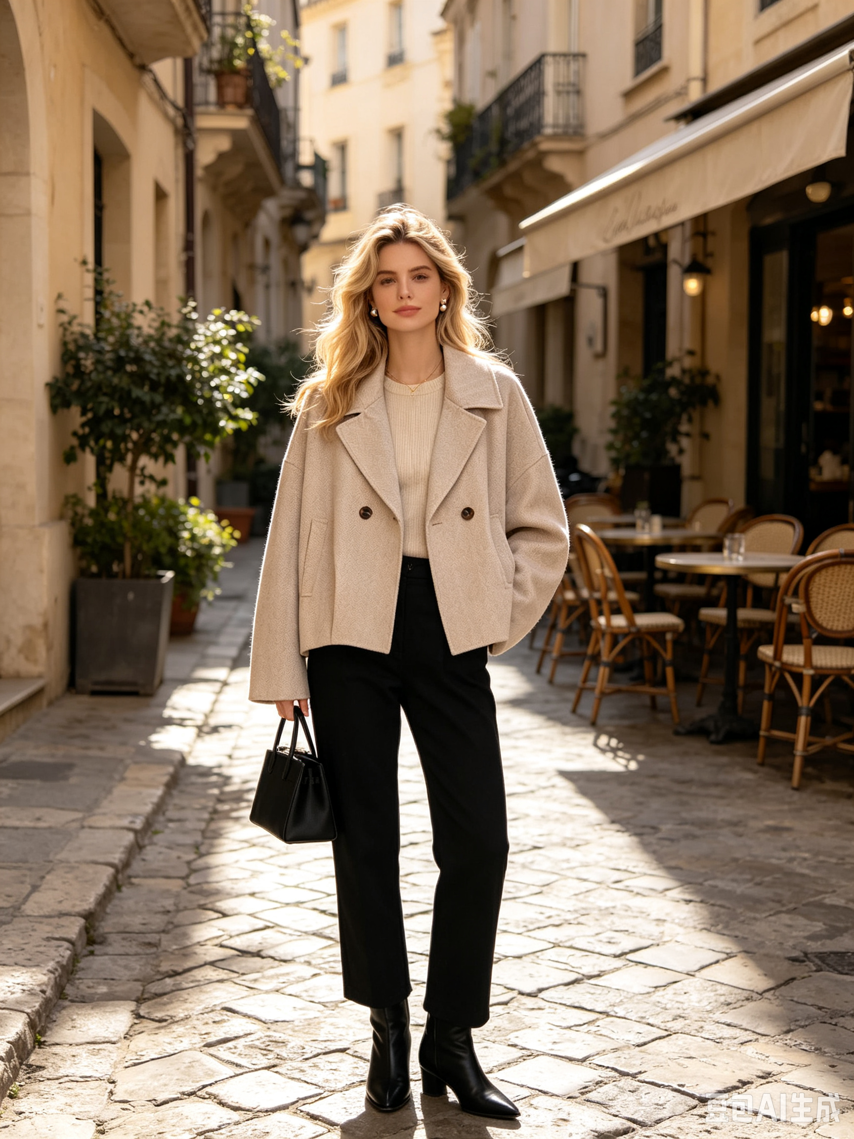 Boxy Double-Breasted Jacket