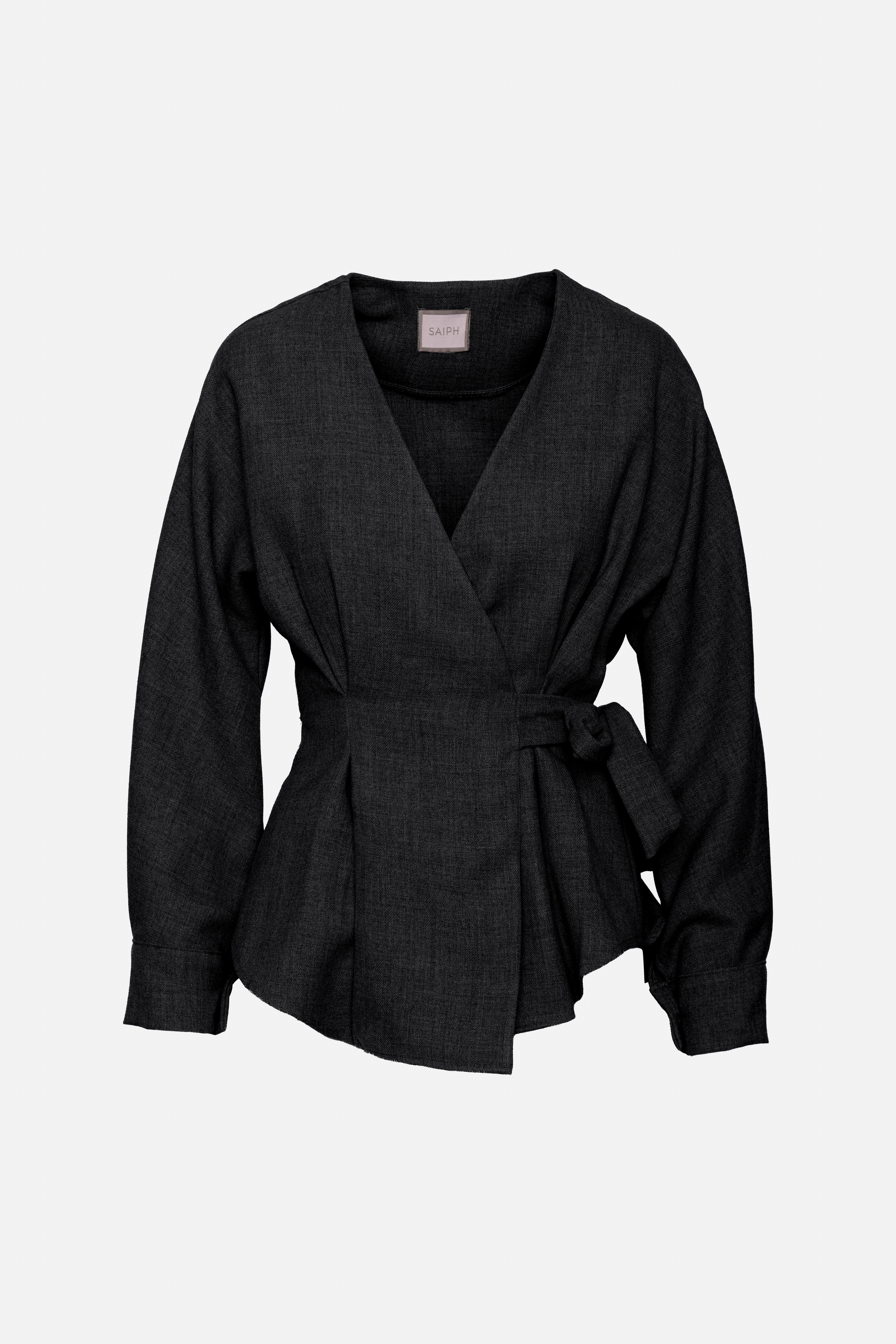 Wrap Jacket with Waist Tie